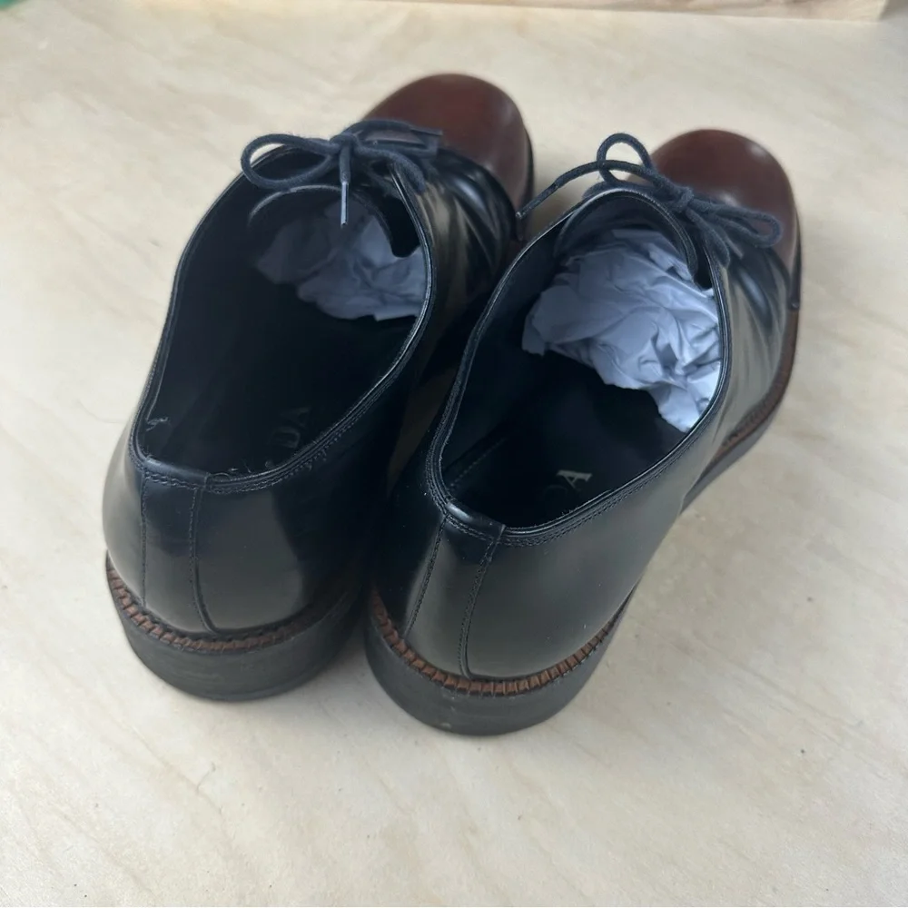 Prada black lace up shoe